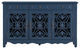 60-inch Wood Sideboard with Adjustable Shelves, Navy Blue, 60" X 13"