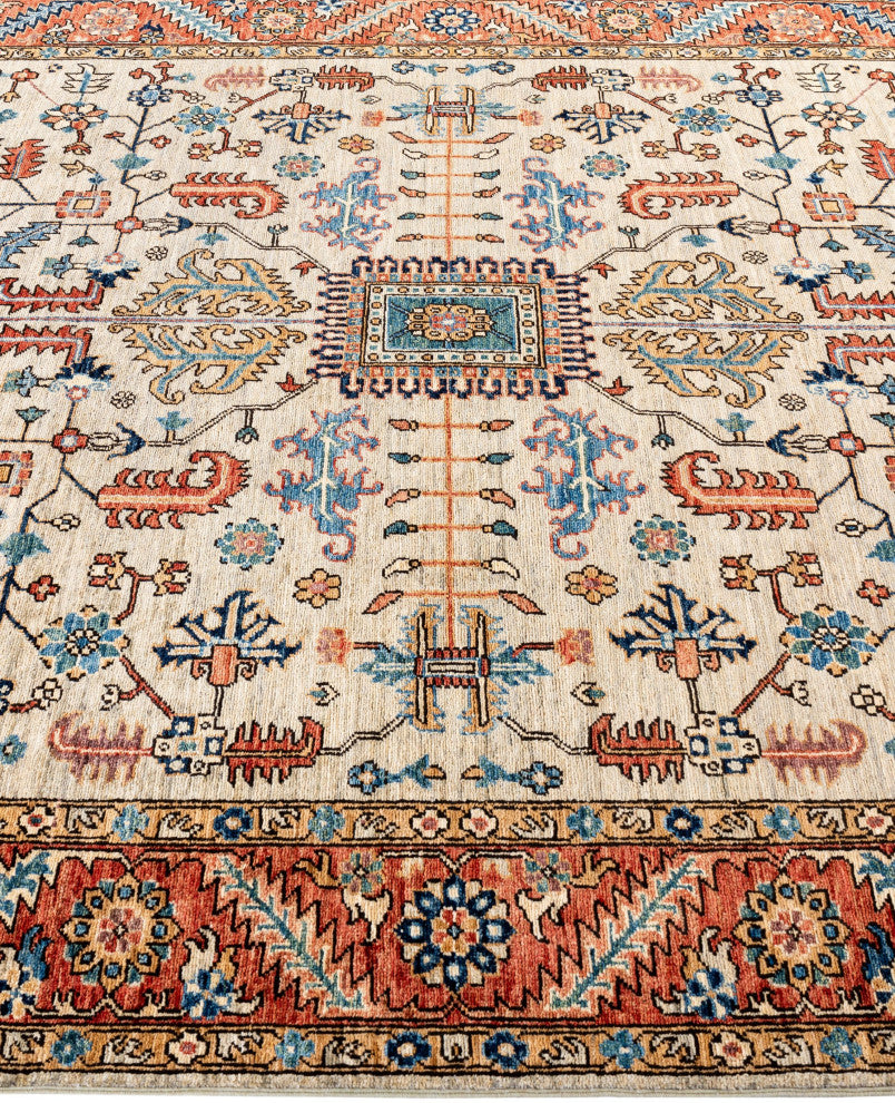 Serapi One-of-a-Kind Hand-Knotted Area Rug Light Gray, 6'2" x 9'0"