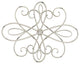 Medallion Metal Wall Art- 15 Inch Oval Swirl Metal Home Decor by Lavish Home