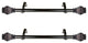 Harrison 1" Diameter Side Curtain Rod 12-20" Long, Set of 2, Black