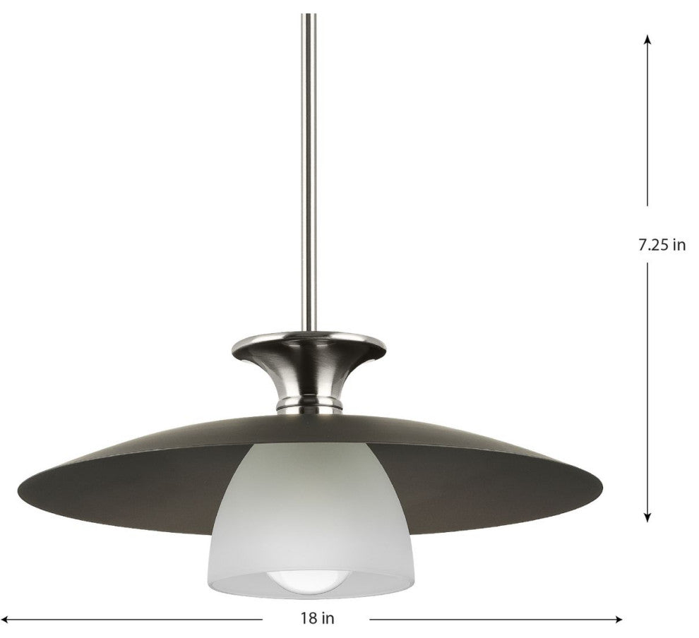 Trimble Collection One-Light Brushed Nickel Pendant