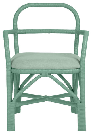 Ginny Green Rattan Dining Chair - Green