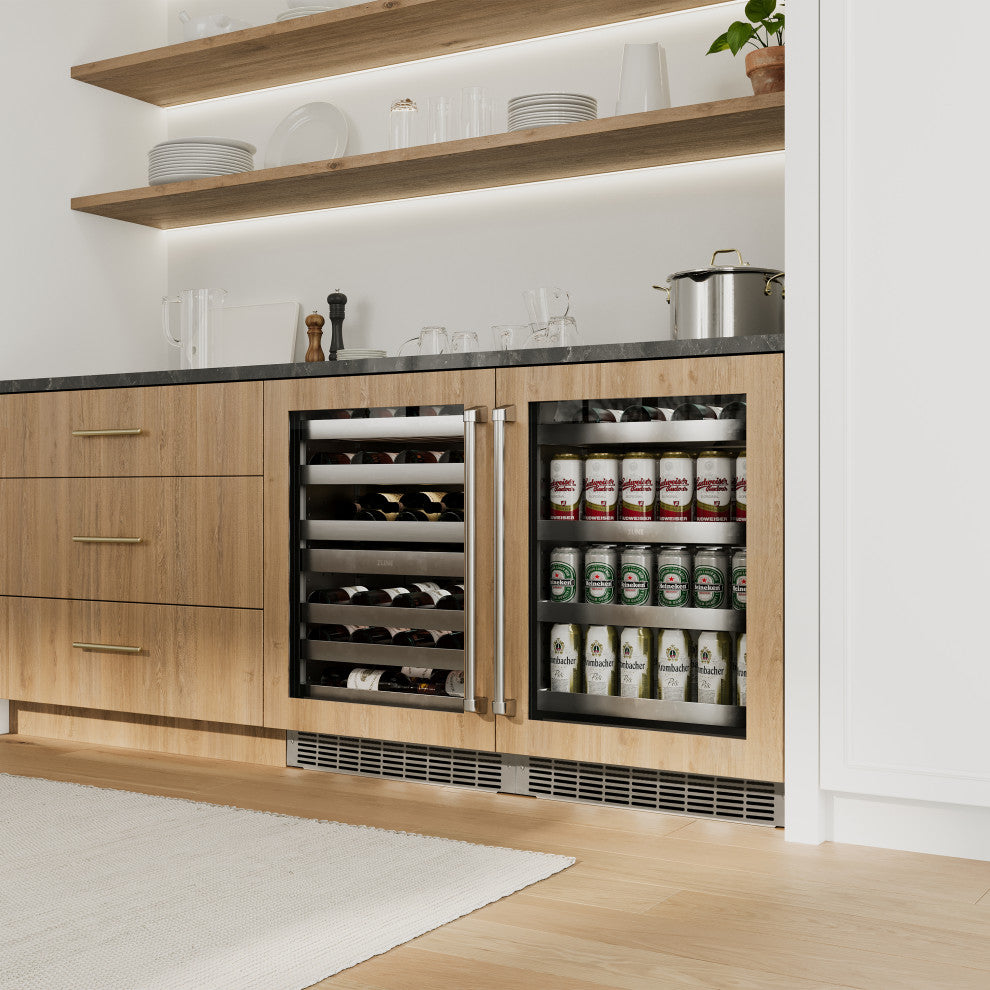 ZLINE 24" Dual-Zone Wine Cooler With Panel-Ready Door