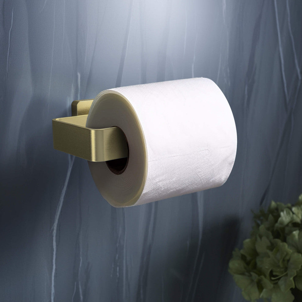 Blaze 2 Piece Bathroom Hardware Set, Brushed Gold