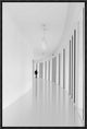 "Black Strips" Framed Canvas Giclee by Joao Castro, 16x23"