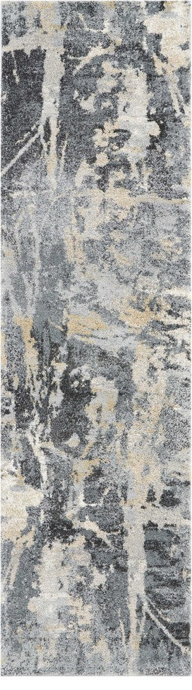 Nourison Fusion Gray Area Rug, 2'2"x7'6"