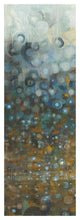 "Blue and Bronze Dots V" Digital Paper Print by Danhui Nai, 14"x38"