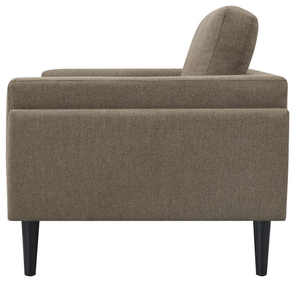 Rilynn Upholstered Track Arm Accent Chair Brown