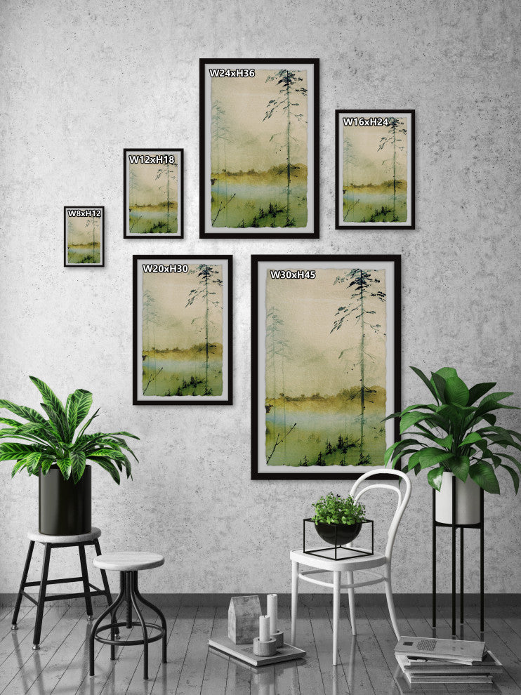 "The Wild Lake" Framed Painting Print, 20x30