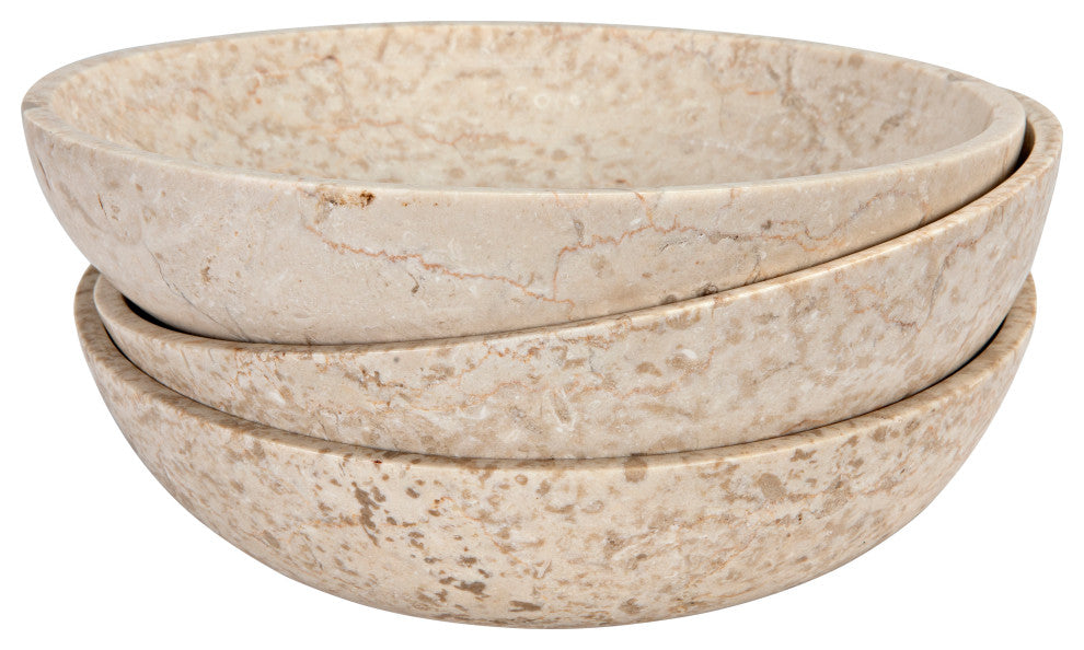 Marble Bowls, Set of 3
