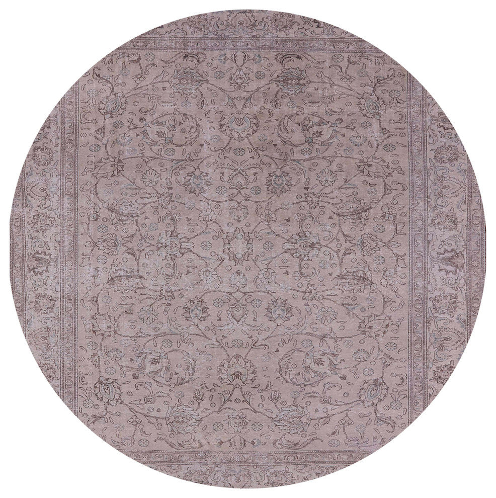 Ahgly Company Indoor Round Mid-Century Modern Area Rugs, 8' Round