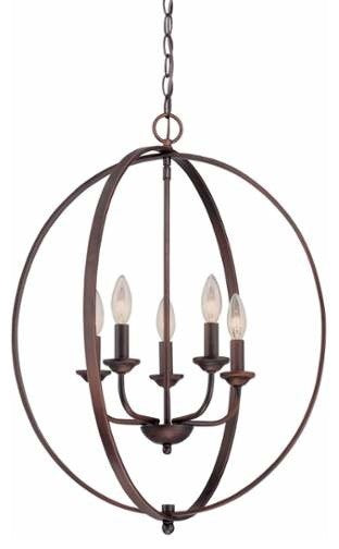 Millennium Lighting Pendant, Rubbed Bronze