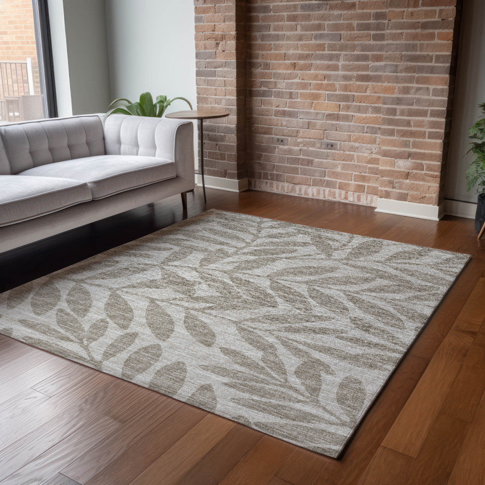 Addison Premium Washable Mayfield AMF111 Neutral 3' x 5' Rug