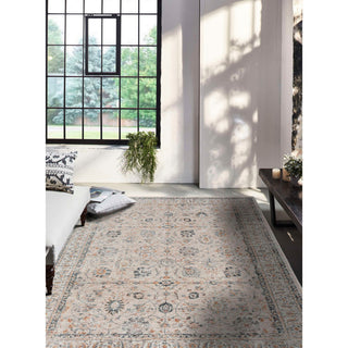 Manor Sarouk Machine Made Indoor Area Rug, 7'10", Blue