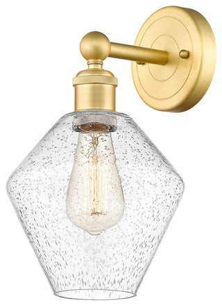 Edison Cindyrella 1-Light 8" Sconce, Satin Gold, Seedy Shade
