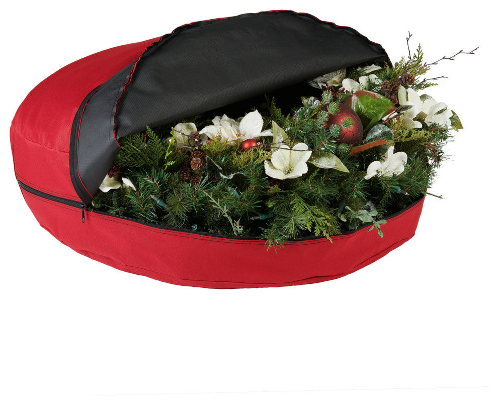 30" Hanging Christmas Wreath Storage Container