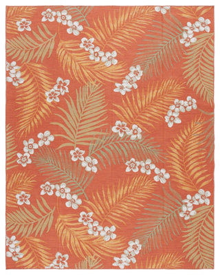 Safavieh Sunrise Collection SUN675 Indoor-Outdoor Rug, Ivory/Rust Sage, 8'x10'