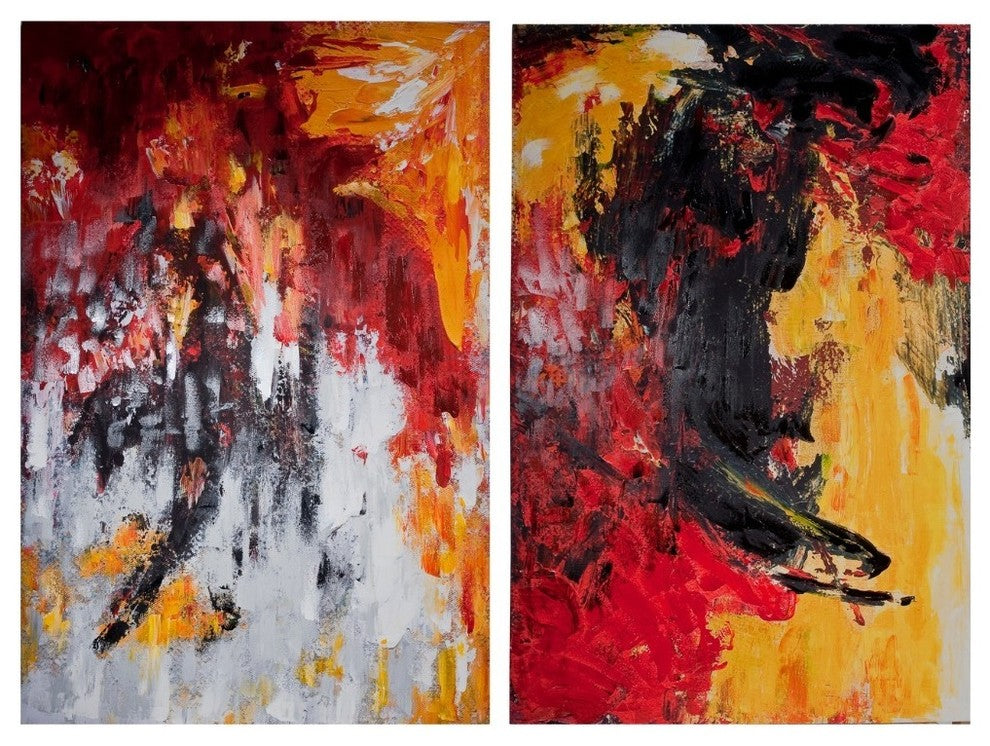 Canvas Wall Art, Multicolor, Set of 2