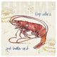 "Coastal Catch IV" Digital Paper Print by Anne Tavoletti, 42"x42"