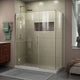 Unidoor-x 48"x34.38" Shower Enclosure, Brushed Nickel