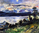 Lovis Corinth The Walchensee on Saint John's Eve Wall Decal