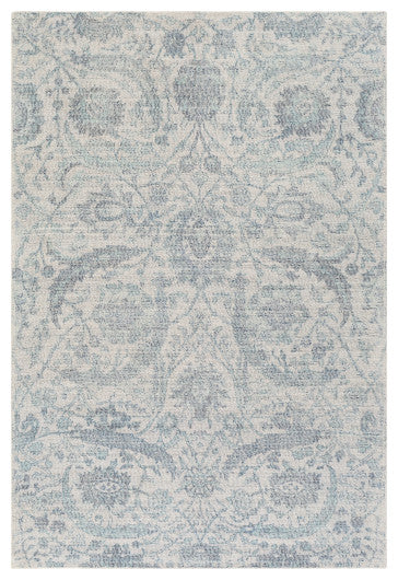 Surya Oregon ORG-2300 5'x7'6" Rug, Denim/Aqua/White