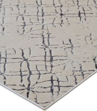Weave & Wander Orin Modern Metallic Trellis Rug, Silver/Gray, 5'x8'