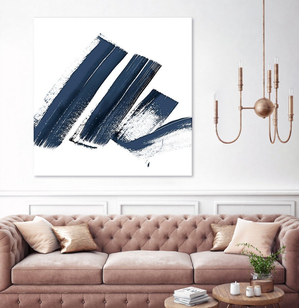 New Navy Signs I - 54 x 54 by Patricia Pinto