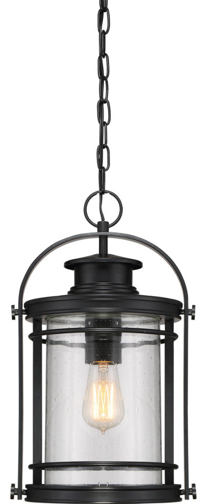 Quoizel BKR1910K One Light Outdoor Hanging Lantern Booker Mystic Black