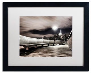 'NYC' Matted Framed Canvas Art by David Ayash