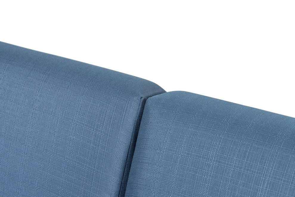 Sardinia Aluminum Frame Outdoor 84" Sofa - Blue Cushions