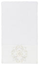 100% Turkish Cotton Alyssa Embellished Bath Towel, White