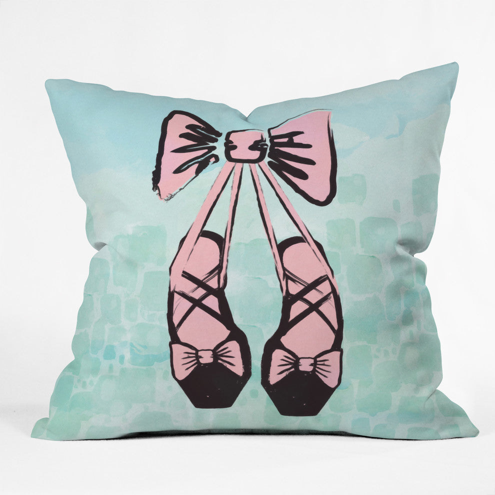 Deny Designs Dash And Ash Ballet Princess Outdoor Throw Pillow