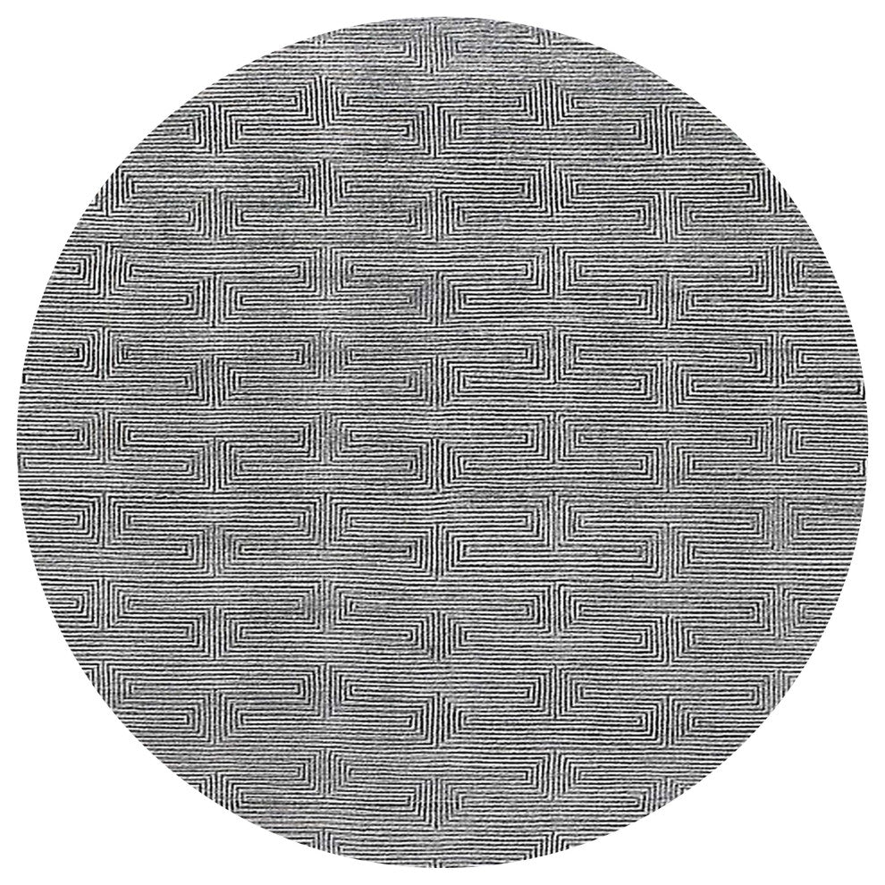 Ahgly Company Indoor Round Mid-Century Modern Area Rugs, 4' Round