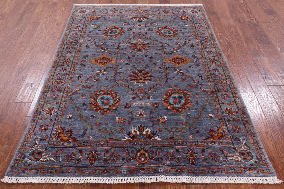 Persian Tabriz Handmade Wool Rug 5' 0" X 6' 8" Q10172
