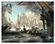 "Commodore Perry Leaving the Lawrence for the Niagara" Paper Art, 32"x26"