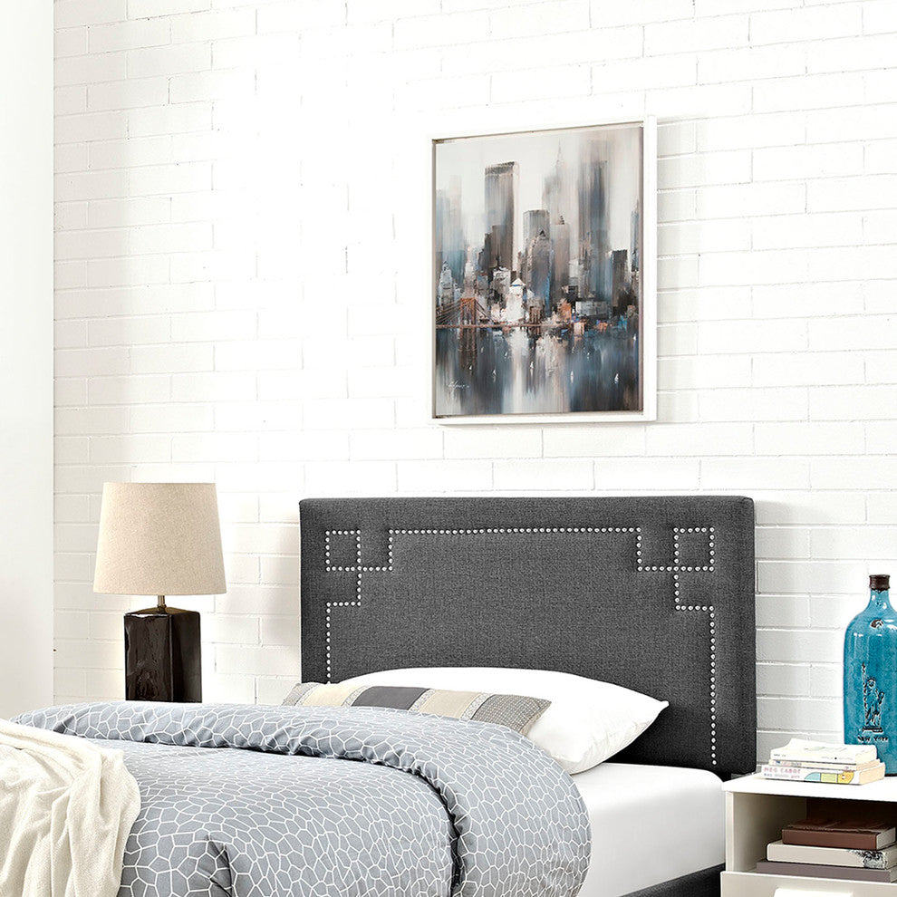 Josie Twin Upholstered Fabric Headboard