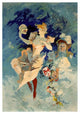 "Les Arts / La Comedie" Digital Paper Print by Jules Cheret, 29"x42"