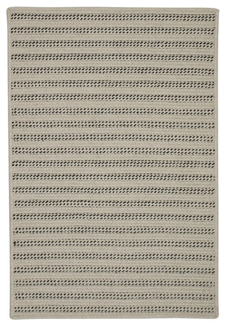 Sunbrella Booth Bay OO19 Black Sunbrella Area Rug, Rectangular 2'x9'