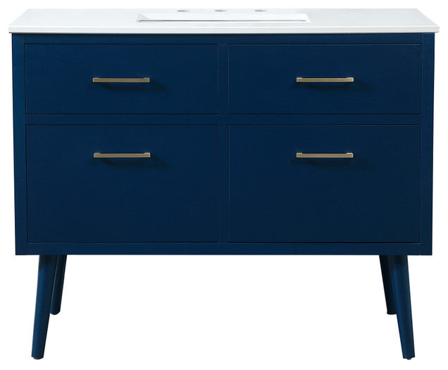 Home Living 42" Bathroom Vanity, Blue
