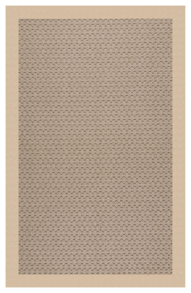 Zoe-Grassy Mountain Machine Tufted Rectangle Rug, Ecru, 3''x5''