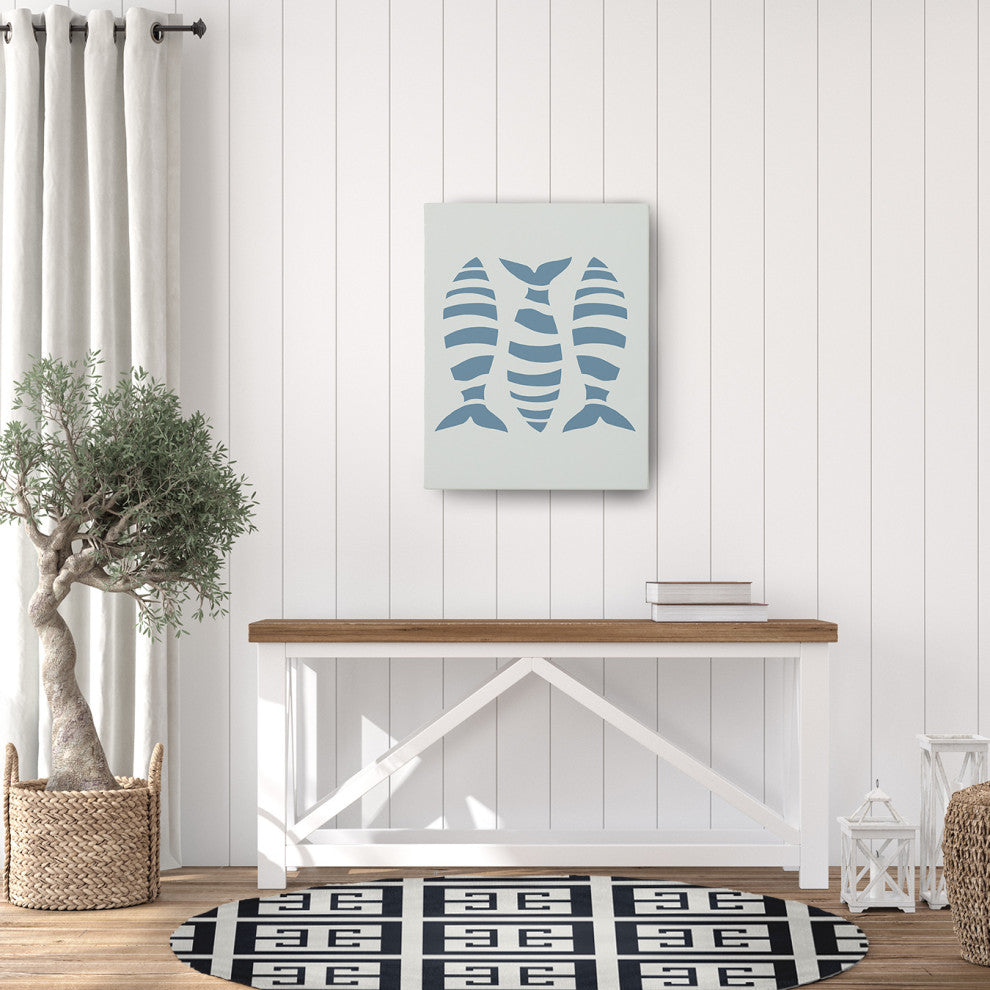 Greek Key Patterned Chenille Rug