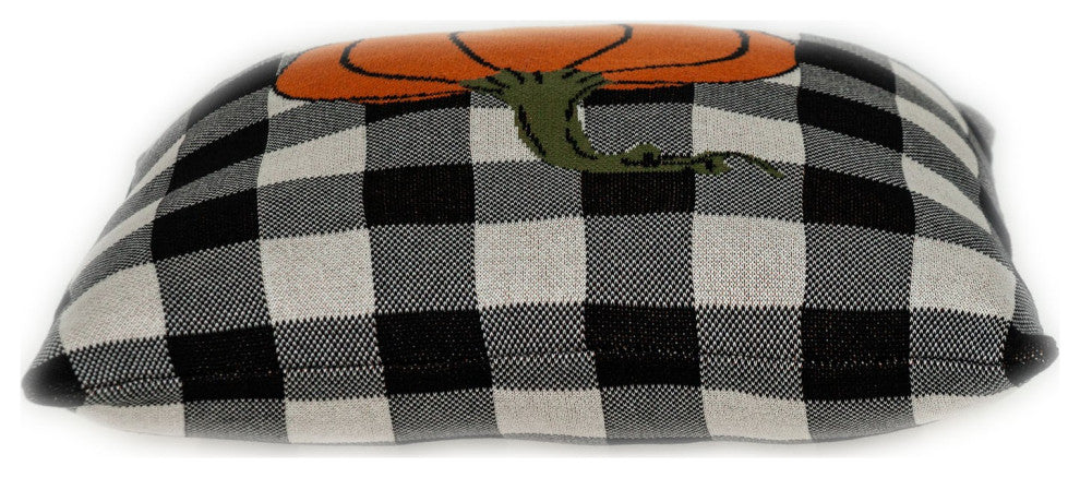 Buffalo Check Pumpkin Throw Pillow