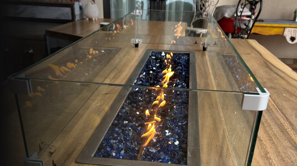 26" 3-Piece Trough Burner and Complete Basic Propane Fire Pit Kit