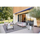 Mojow Yomi 3 Piece Living Room & Garden Set | Black Frame + Red Piping