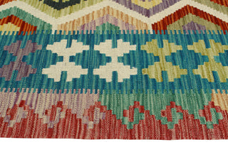 Flatweave Lolita Red/Blue Rug, 5'10x8'1