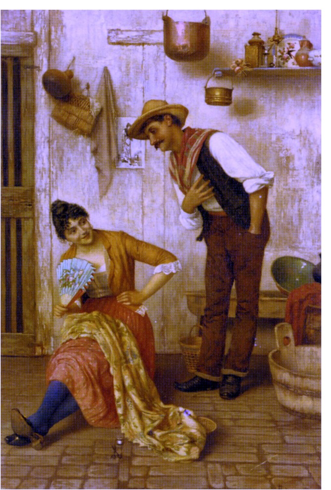 Luigi Pastega Oil On Wall Decal, 18"x27" Wall Decal