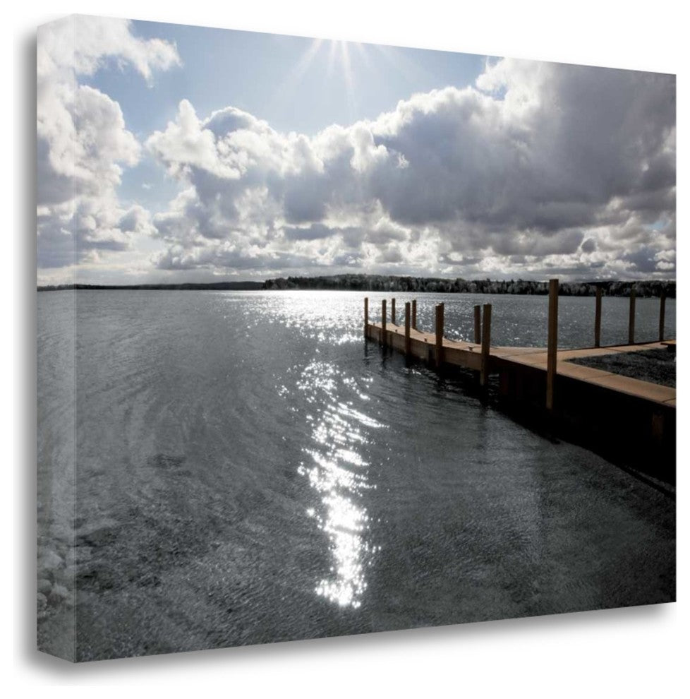 "Sunrise At Crooked Lake" By Monte Nagler, Giclee Print on Gallery Wrap Canvas