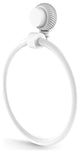 Venus Towel Ring With Twist Accent, Matte White