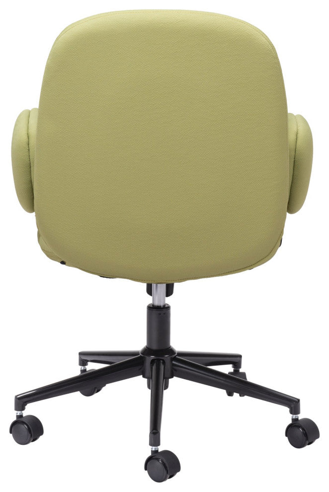 Computer Work Chair, Metal Steel, Olive Green, Black, Home Business Office
